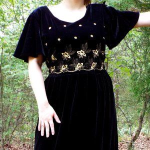 Another Thyme Velvet dress